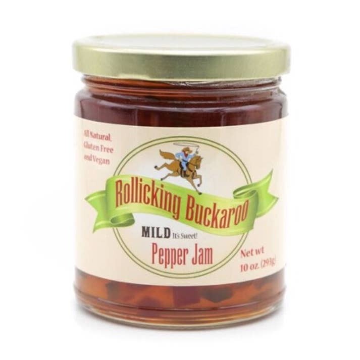 Pepper Jam Mild "It's Sweet" for wholesale by Rollicking Buckaroo Pepper Jam and Seasoning Blends