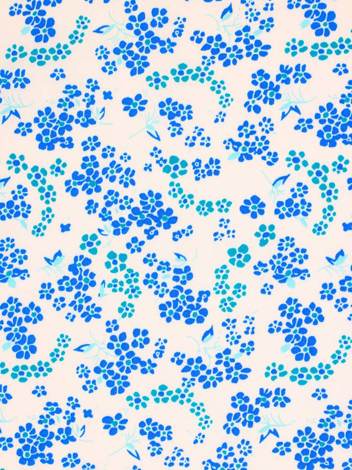 25m Ivory Hanako printed cotton for wholesale by Petit Pan