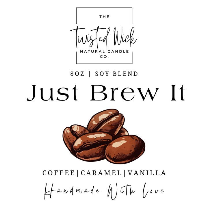 The Twisted Wick - Wholesale Jar/Filled Candle - Just Brew It – Espresso Martini Candle (8oz)2