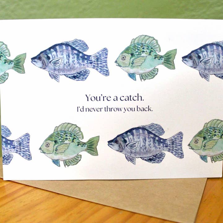 Hooked on You wenskaart voor wholesale door The Small Moments Too