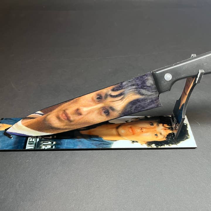 Dead Dave Designs - Wholesale Kitchen/Utility Knife - Richard Ramirez Serial Killer Knife With/Without Sublimated Stand