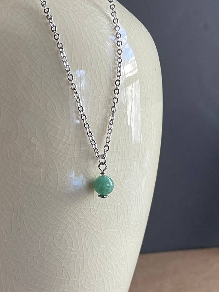 Aventurin Halskæde / Ædelstenshalskæde / Håndlavet for engroshandel hos Wendy Wise Designs