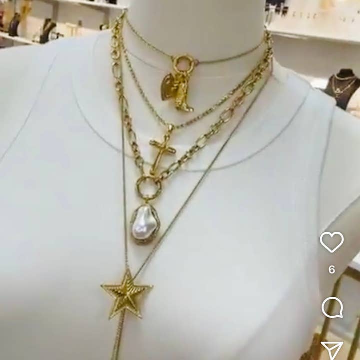 mila + stevie - Wholesale Pendant/Charm Necklace - Star bolo necklace1