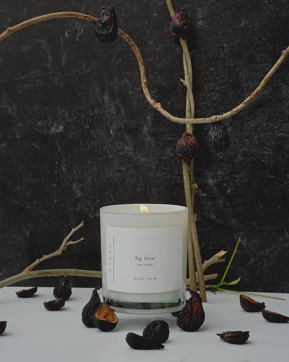 roote - Wholesale Jar/Filled Candle - Large Scented Soy Candle - Fig Tree - LG2