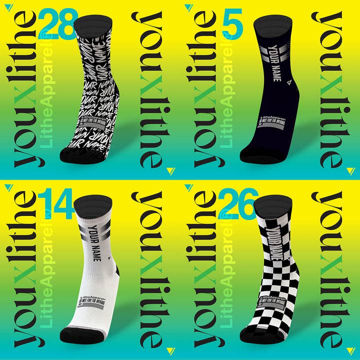 VOUS X LITHE | NOIR & BLANC | PACK DE 4 pour la vente par LITHE APPAREL