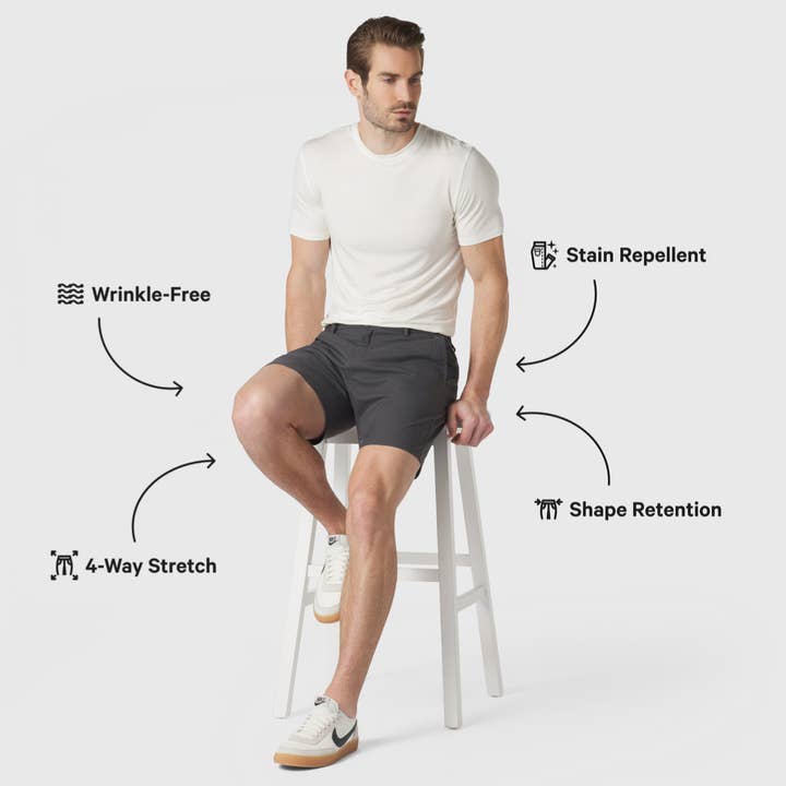 Jetsetter Shorts - Charcoal Gray for wholesale on Faire3