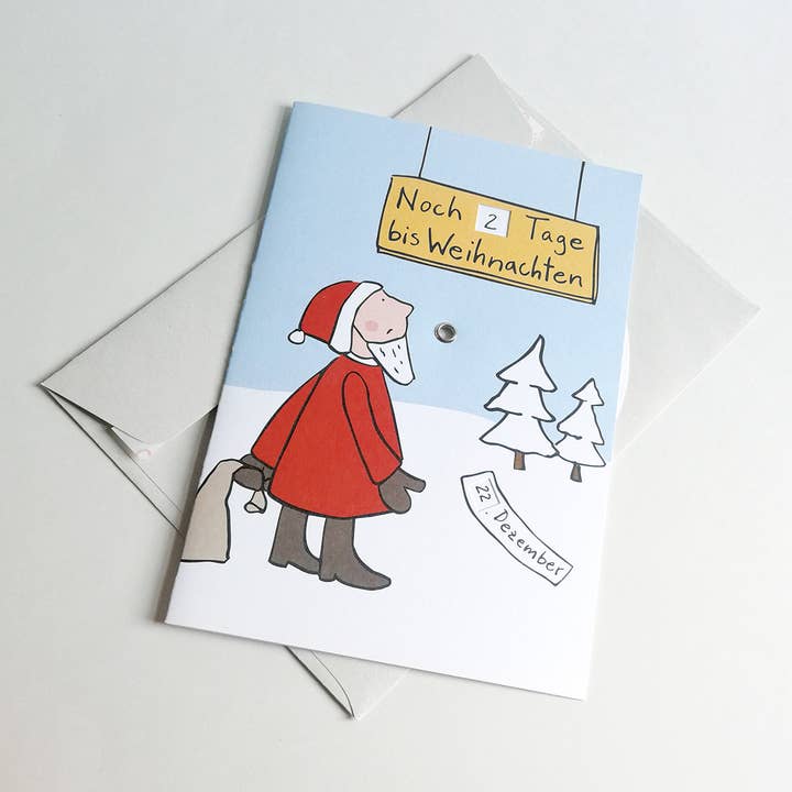 10 Adventskarten Mit Umschlägen: Noch ... Tage Bis Weihnacht für den Großhandel von Kettcards