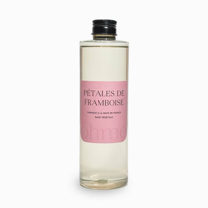 Recharge diffuseur à bâtonnets Pétales de Framboise | Base végétale, 250ml pour la vente par ōhme