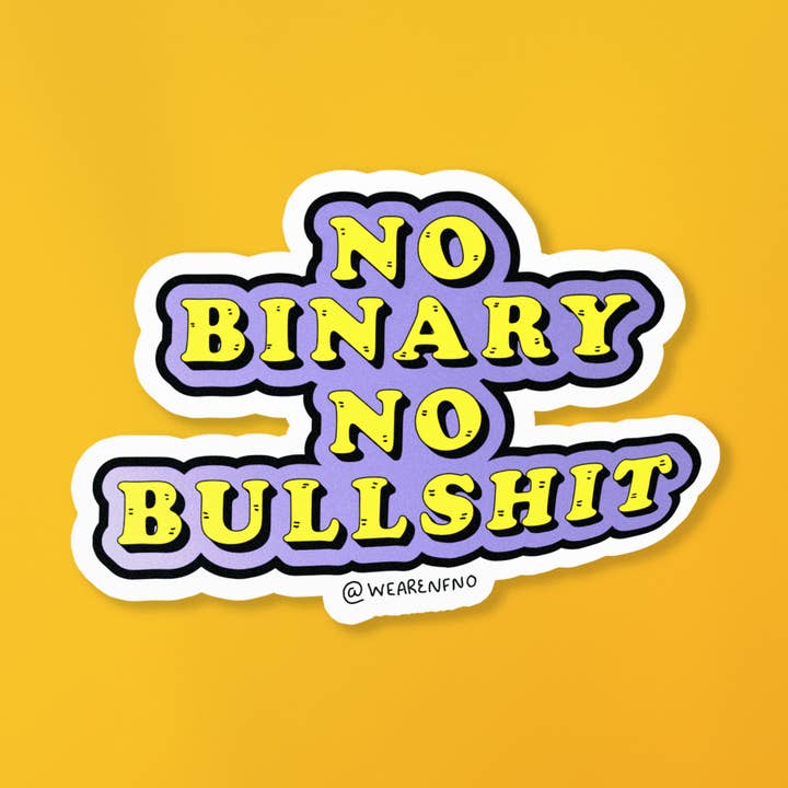 Nenhum adesivo binário sem besteira por atacado de Neither Funny Nor Original