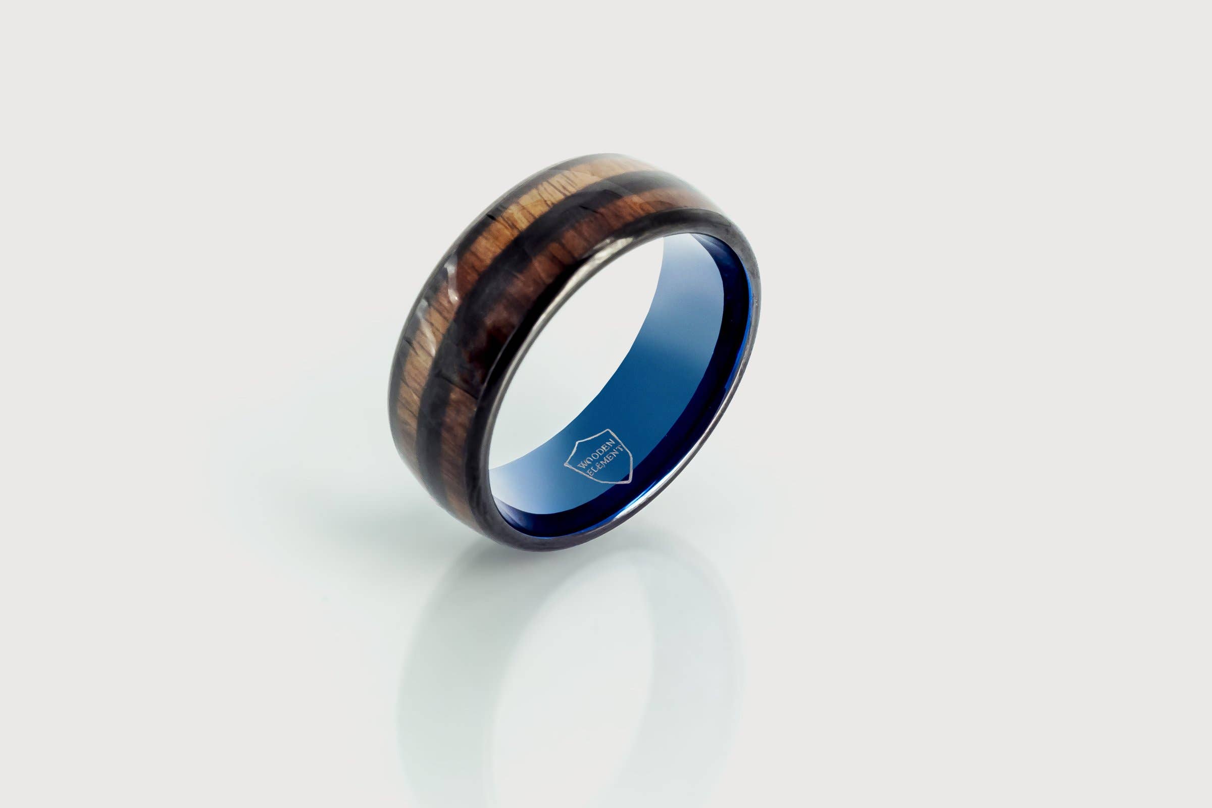 Wooden Element - Wholesale Band/Stacked Ring - Bourbon Barrel Ring2