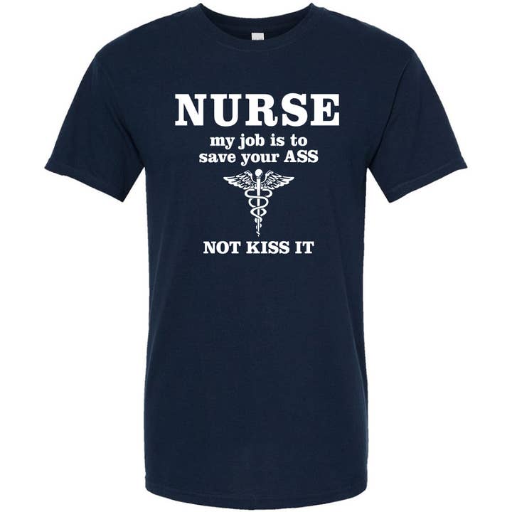 T-shirt Infirmière/Lèche-cul pour la vente par Jailbird Designs