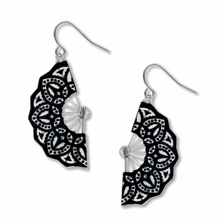Spanish Lace Earrings, MADE in USA for wholesale by David Howell and Company