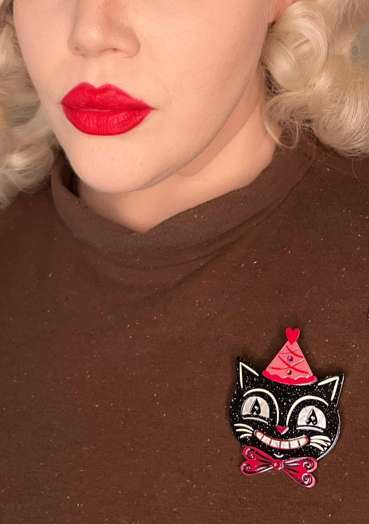 Lipstick & Chrome - Wholesale Brooch - Sweetheart Jack Brooch by Johanna Parker x Lipstick & Chrome2