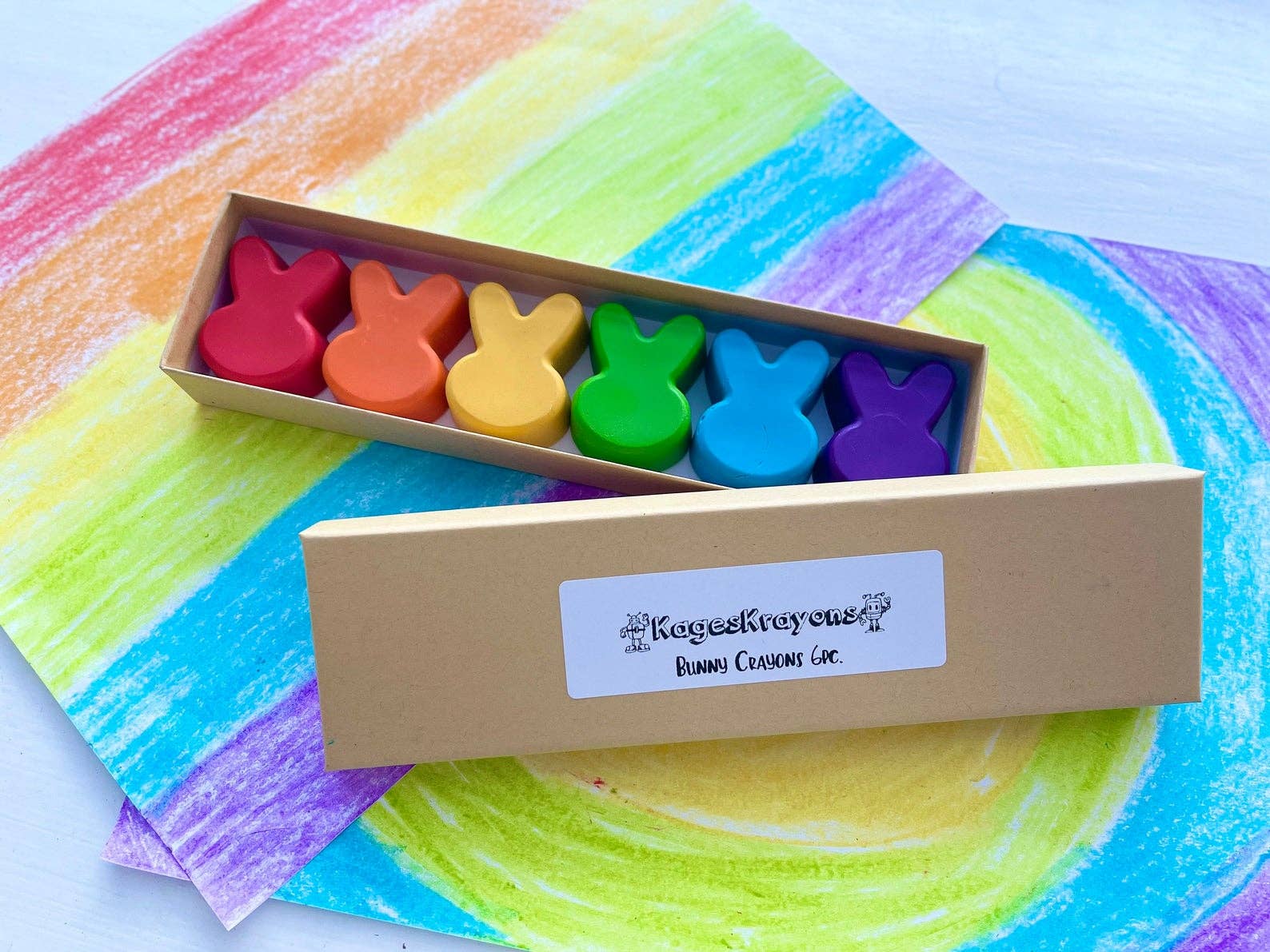 KagesKrayons – wholesale Crayons – Child & baby – Bunny Crayons Gift Box1