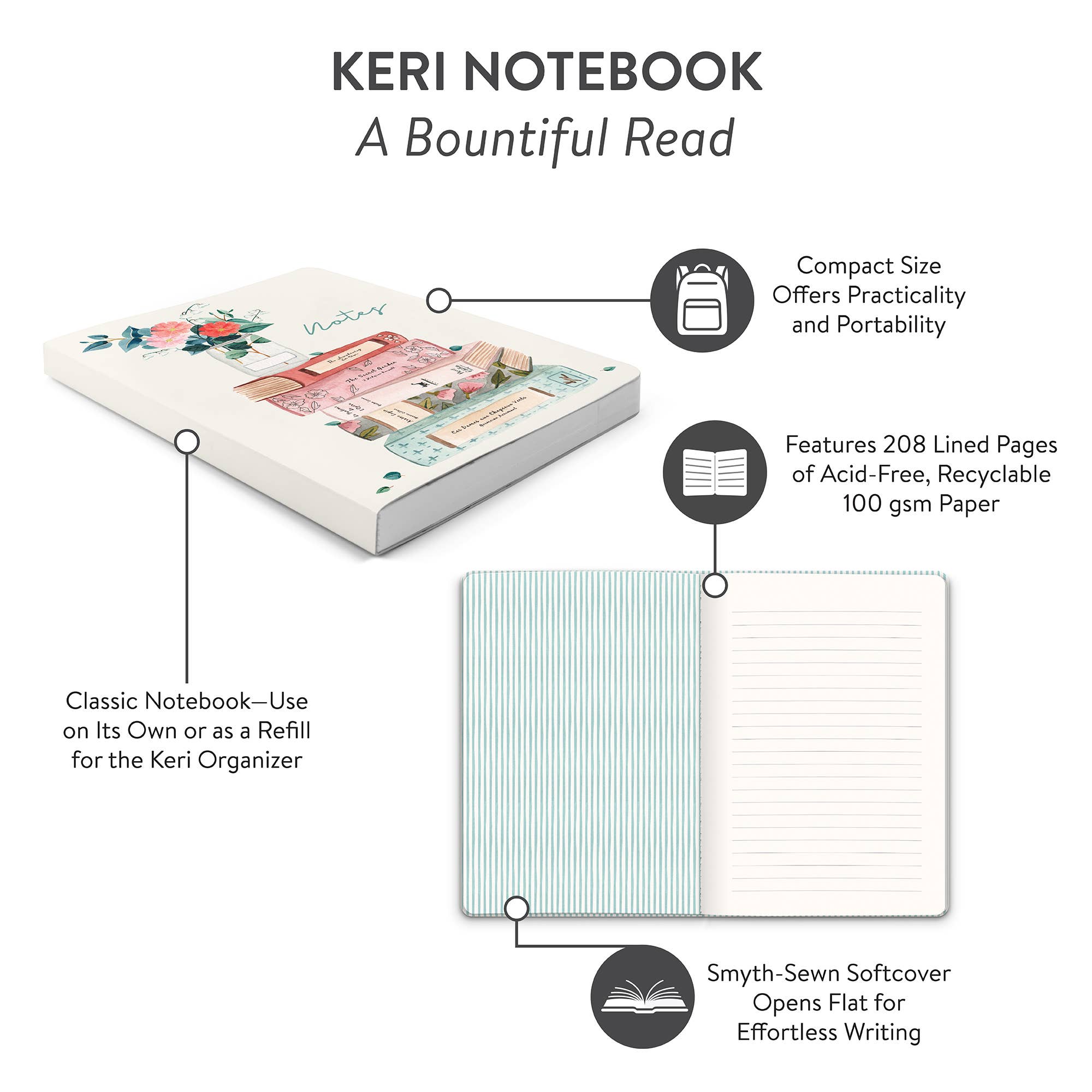 Studio Oh! - Wholesale Notebook - A Bountiful Read Keri Notebook5