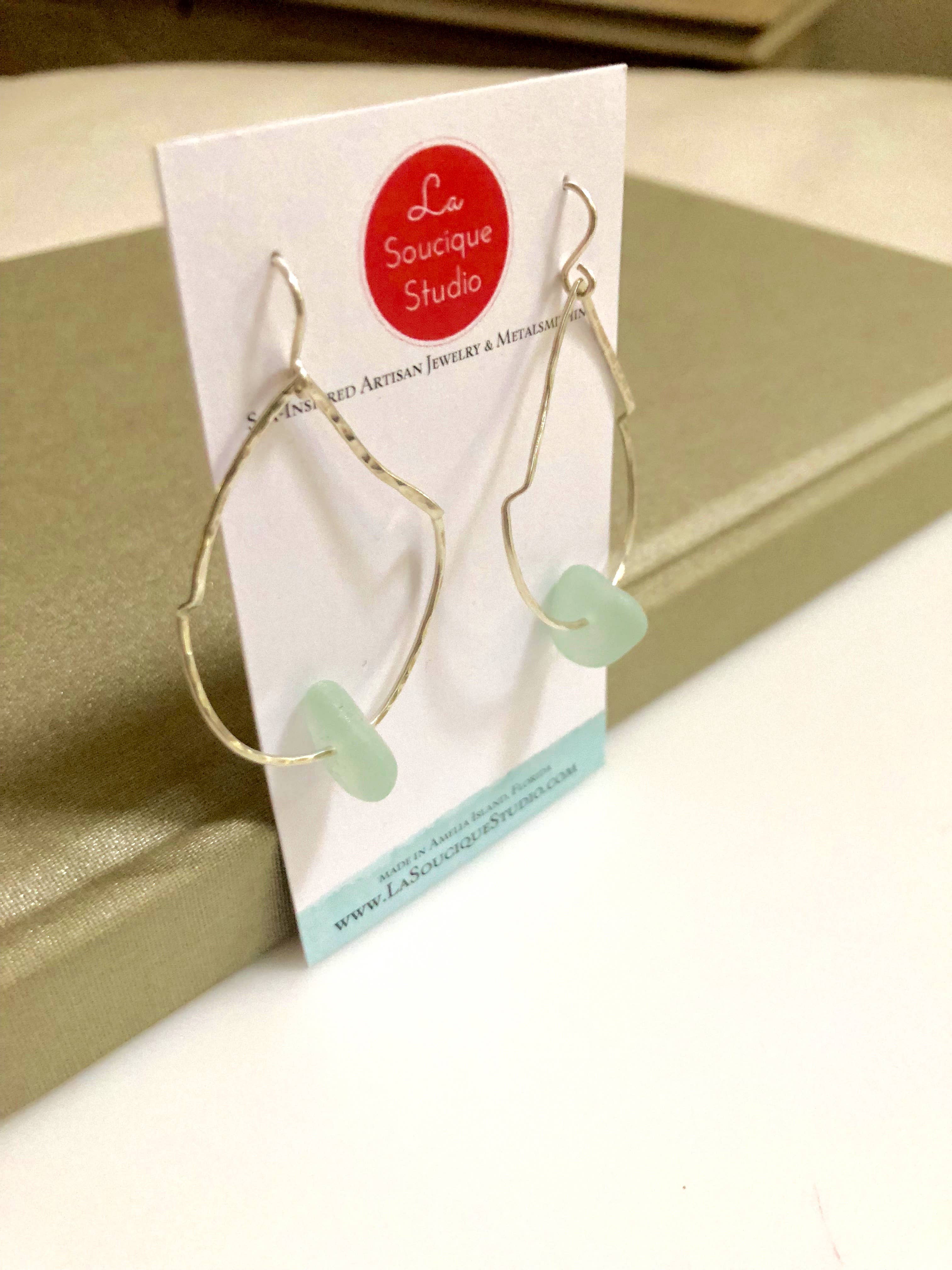 La Soucique Studio Metalsmithing - Wholesale Dangle Earrings - Perelle Sea Belle Earrings3