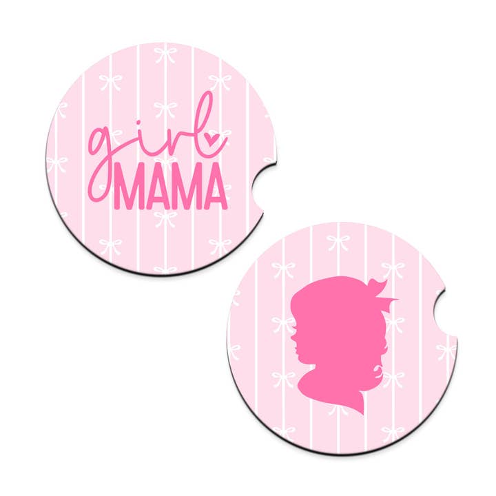 Girl Mama Car Coaster Set for wholesale by Viv&Lou