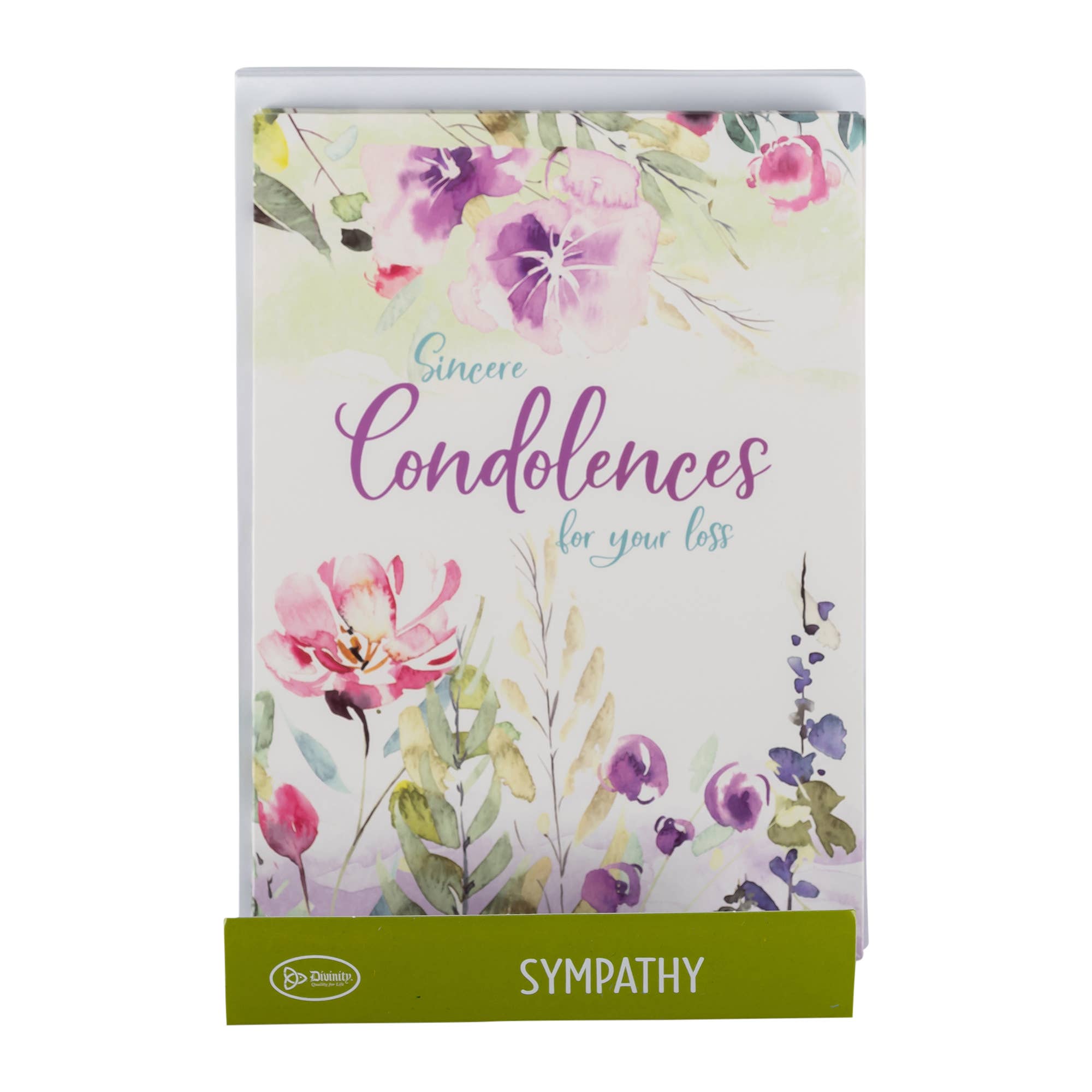 Divinity Boutique - Wholesale Sympathy Card - Single Cards: Condolences Thessalonians 2:16-17 (Set of 6)5