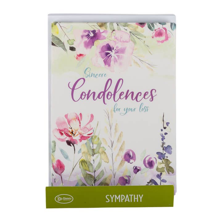 Divinity Boutique - Wholesale Sympathy Card - Single Cards: Condolences Thessalonians 2:16-17 (Set of 6)5