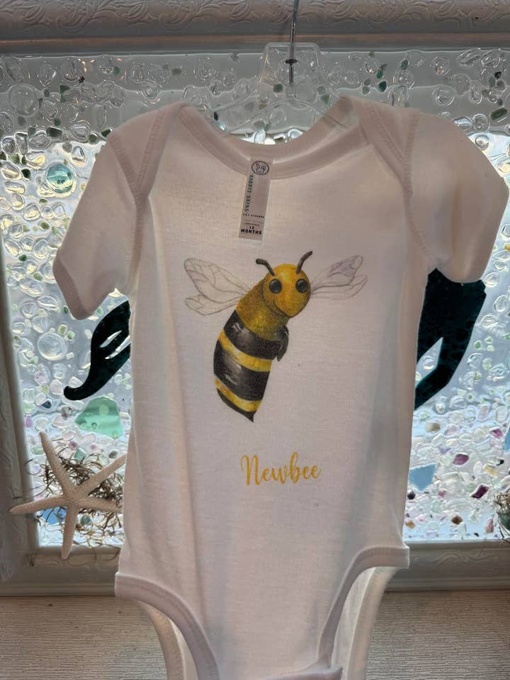 Bee Onesie for wholesale by Blue Mermaid Art