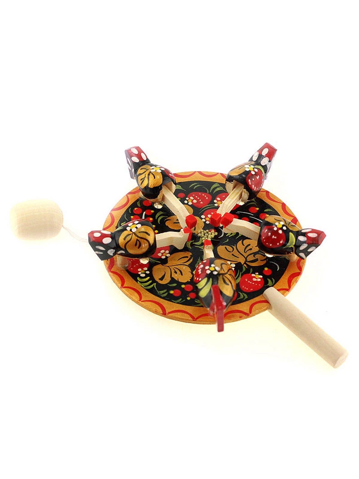 GSZ corporation DBA Gabriella's Gifts - Wholesale Wood Toy - Kids - Hand Painted Wooden Pecking Chickens Hens Toy1