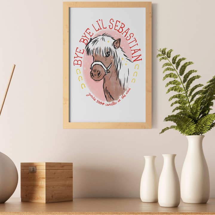 Lil Sebastian Art Print A4 for wholesale by Spilt Milk Press