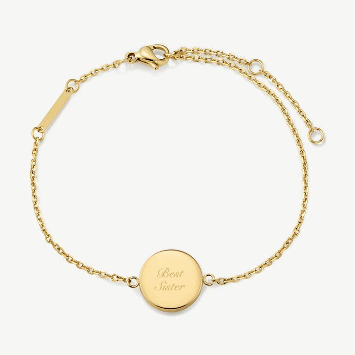 Classic Disc Engravable Bracelet for wholesale by D. Louise