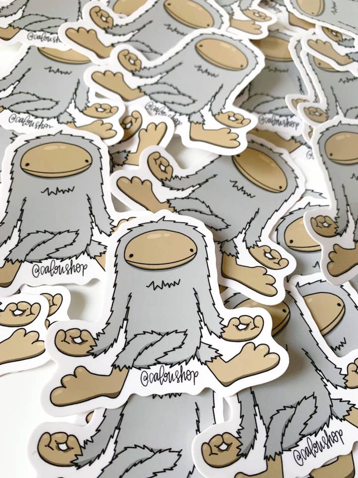 Pegatina Bigfoot: Yogi Yeti para venta al por mayor de Calou Shop