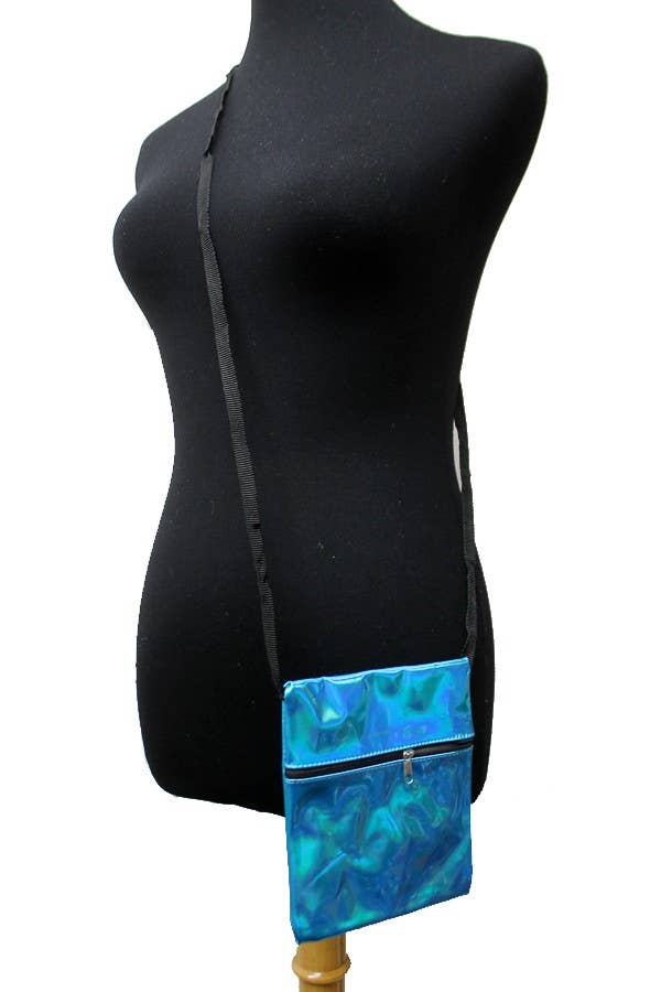 Cap Zone - Wholesale Crossbody Bag - Women's - Petite Holographic Gloss Crossbody Purse Bag3