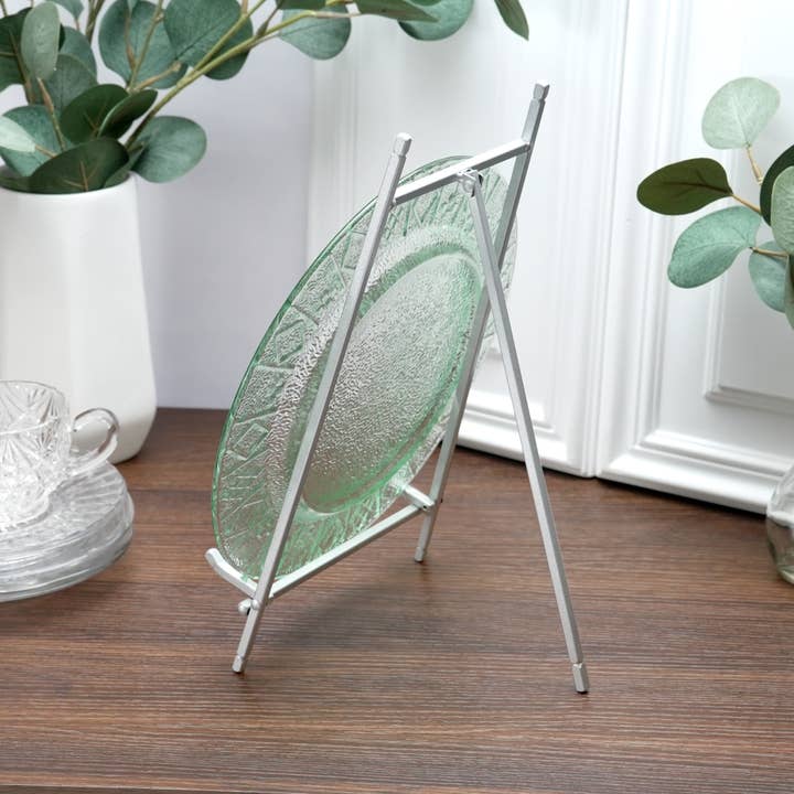 Bard's – Engroshandel Staffeli – Bard's stativ i satinmetal, 30,5 cm H x 17,8 cm B x 19,7 cm D7