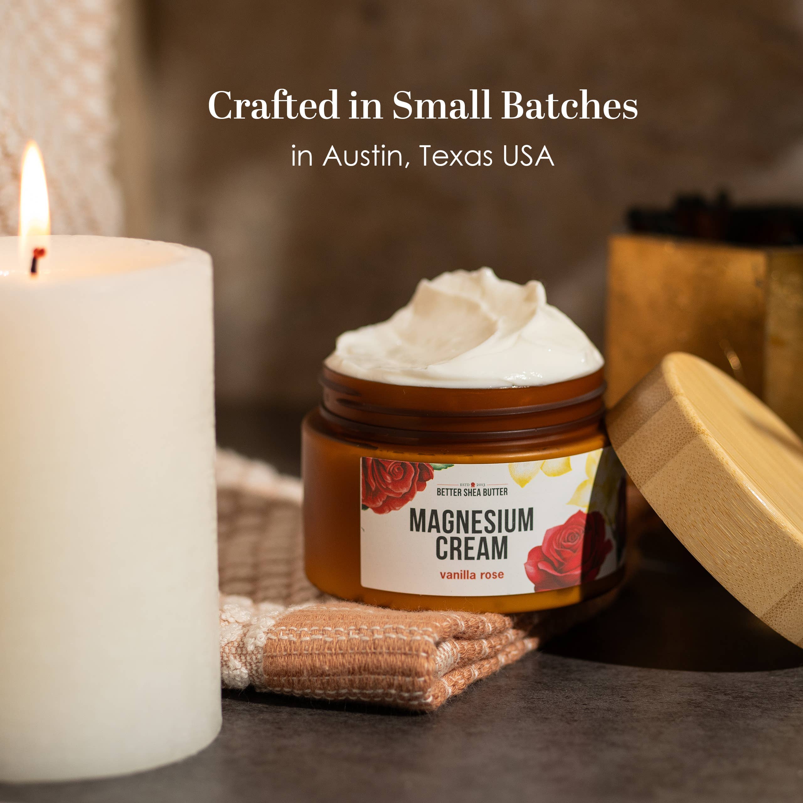 Better Shea Butter - Wholesale Body Cream/Lotion - Magnesium Cream (Vanilla Rose) for Sleep and Relaxation9