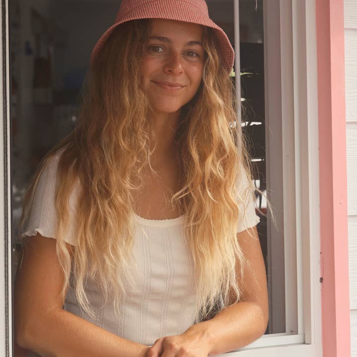 Candy Stripe Cupola Bucket Hat for wholesale on Faire