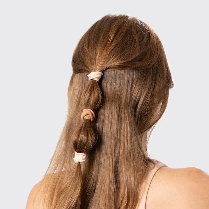 KITSCH - Wholesale Hair Tie - Eco-Friendly Nylon Elastics 20pc set - Blush