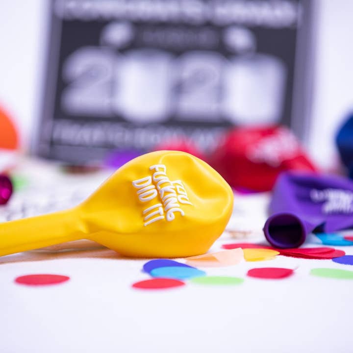 Very Pun Stuff – wholesale Balloon – You Fuc*ing Did It! Balloon | Gag Graduation Gift | Funny Balloons | Funny Graduation Gift | Grad Gift Ideas | 2022 Graduation | 2022 Grad