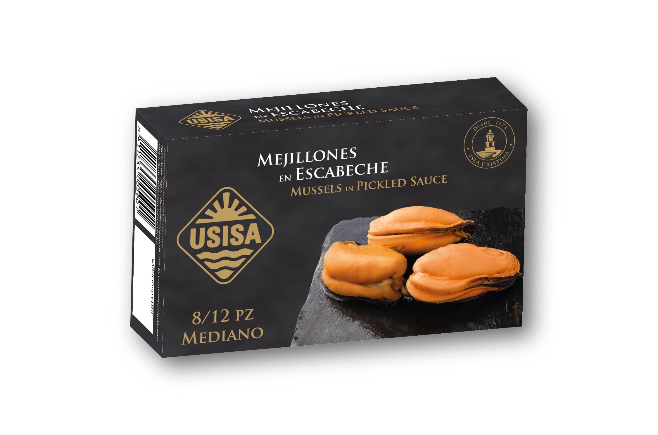 Unión Salazonera Isleña - Wholesale Tinned Fish - USISA-MUSSELS IN ESCABECHE 69GR1