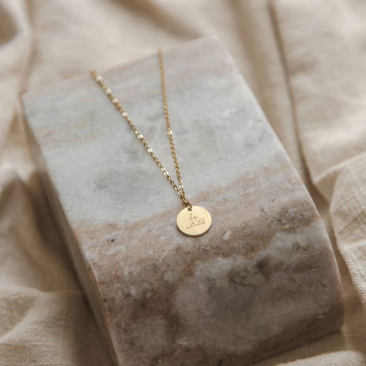 Be Still & Know Pendant for wholesale by The Vintage Sparrow