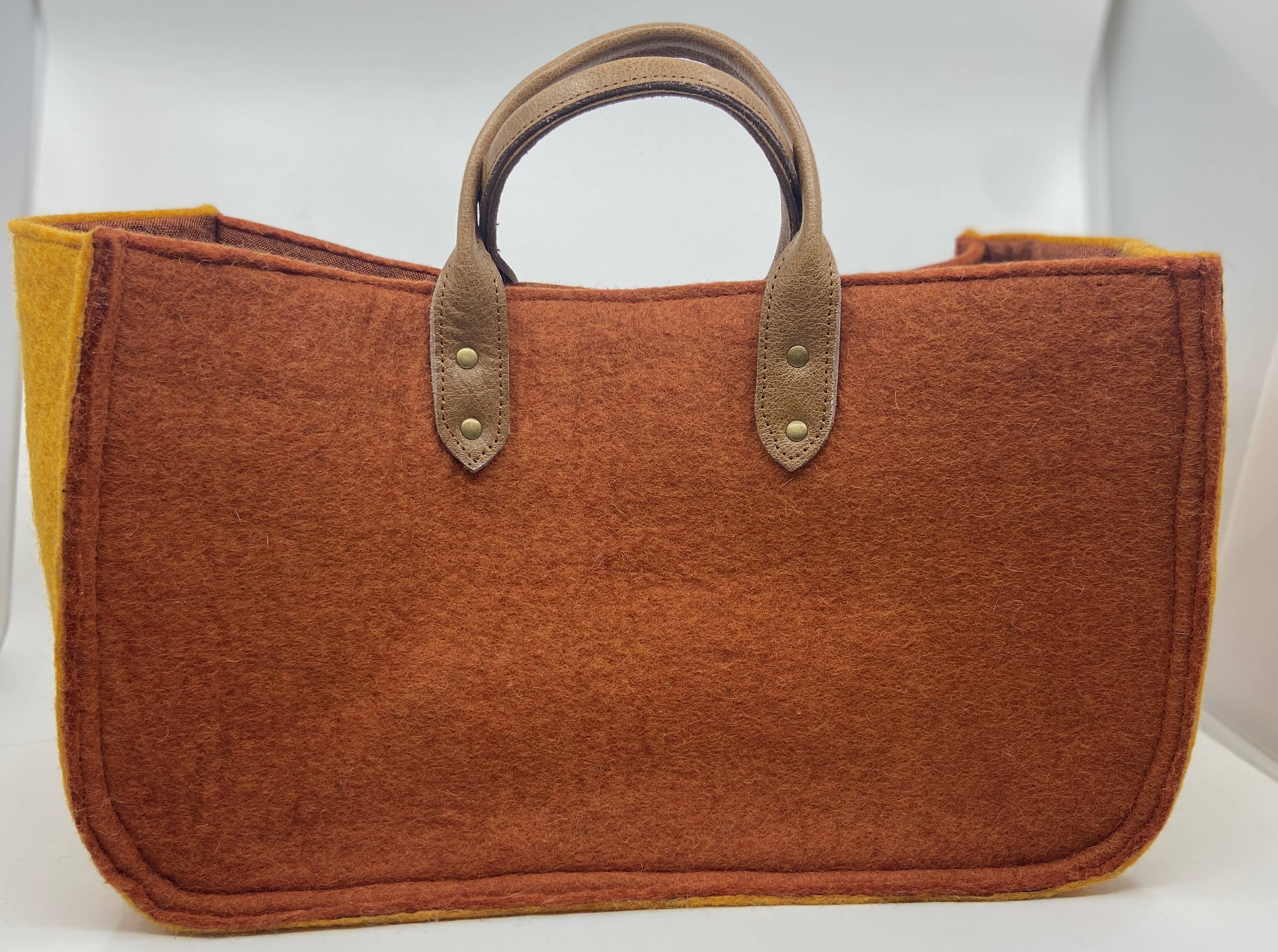 Fibres of Life - Wool & Felt - Wholesale Tote Bag - Women's - The Grab-&-Go Carry All | Felt Wool Tote Bag | Soft Yarn Bag44