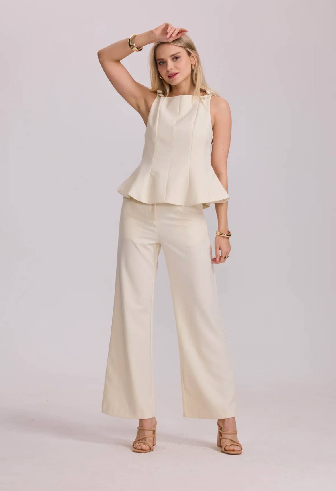 Frime - Wholesale Blouse - Women's - Knot strap top - 314613