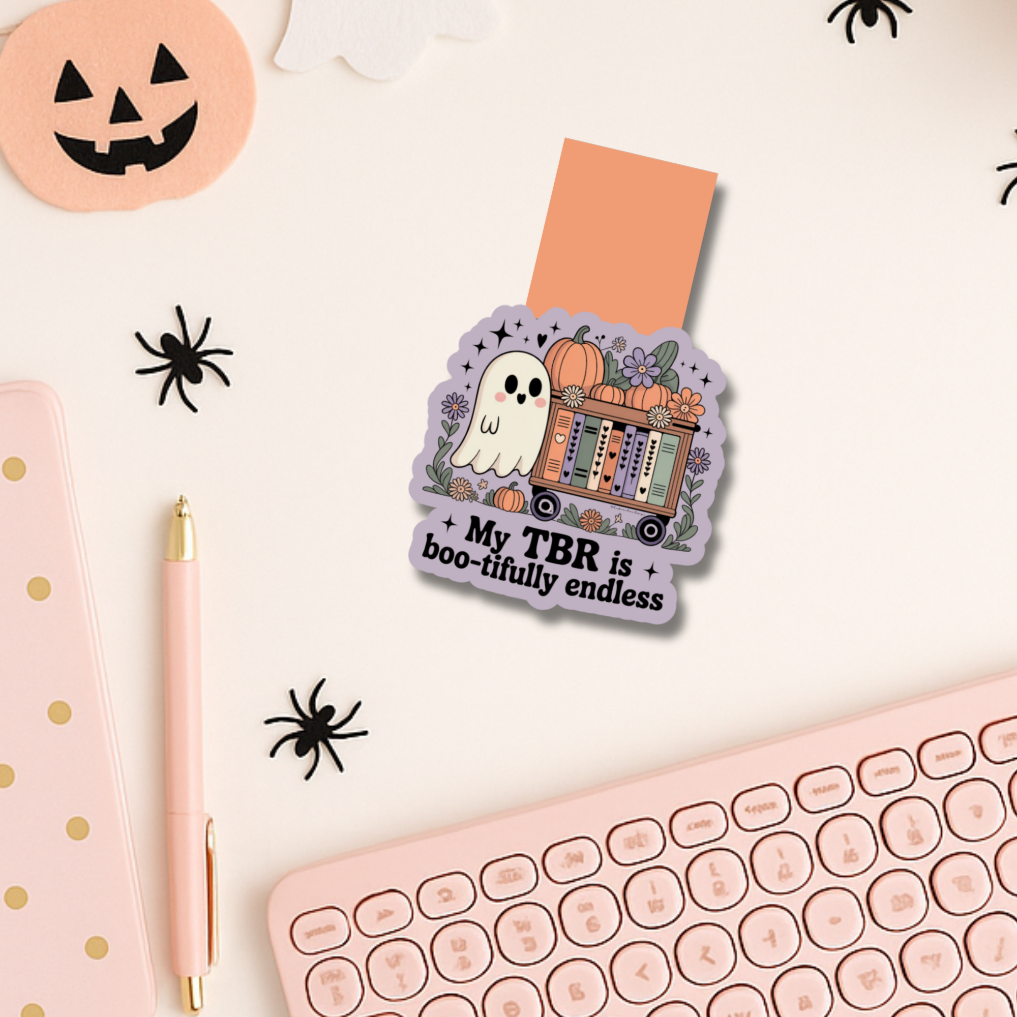 Auburn Row Design – wholesale Bookmark – My TBR is Boo-tifully Endless Magnetic Bookmark5