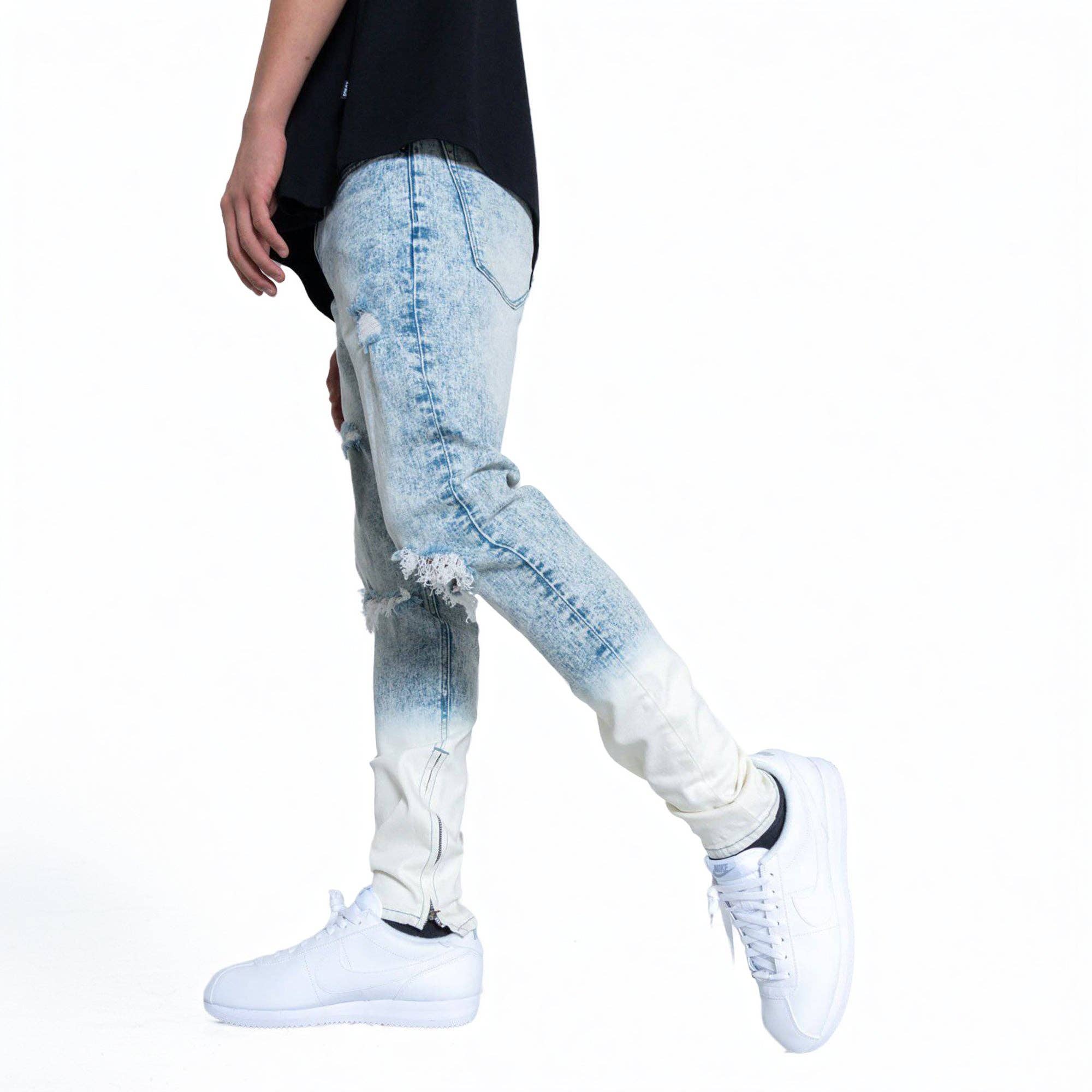 Robin K - Wholesale Jeans - Men's - Konus Men's Acid Washed Jean in Blue2