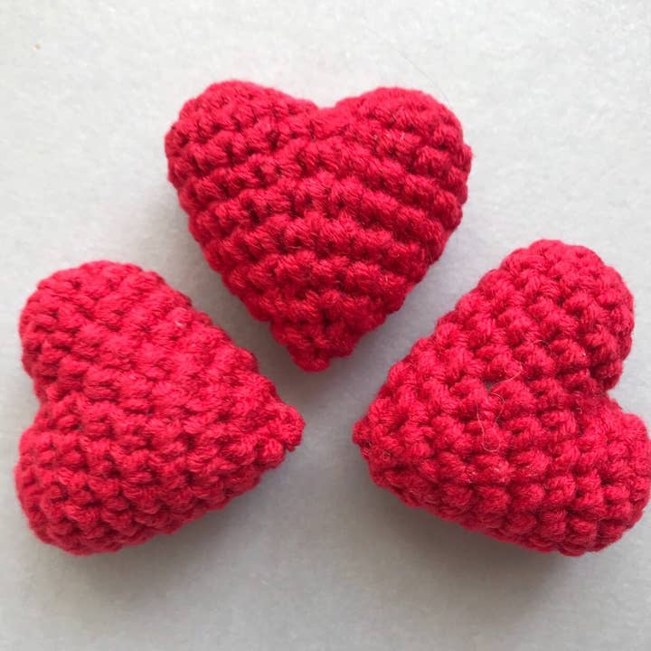 Set of 3 Crochet Valentine Heart, Cute Valentine's Day Gift for wholesale by Anh2 LTD