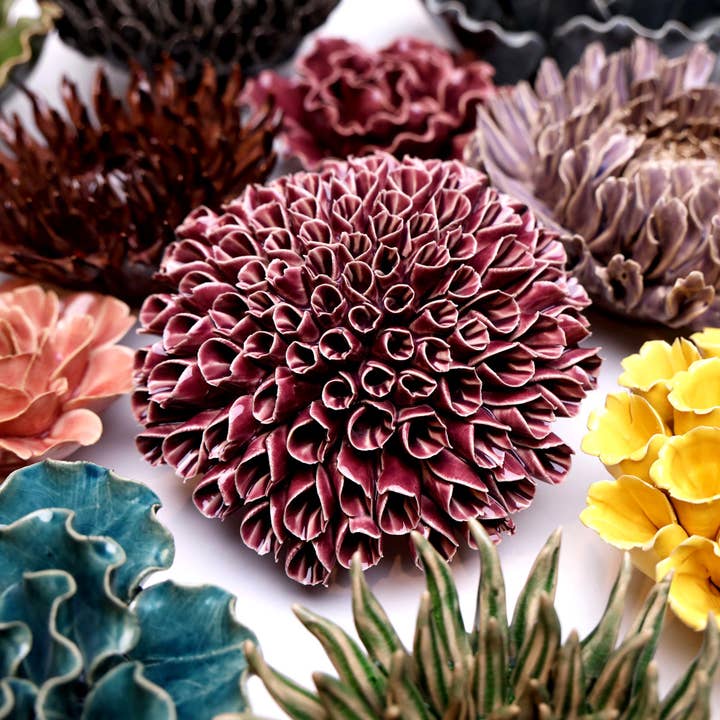 Chive - Wholesale Wall Accent - Ceramic Flowers Collection 5