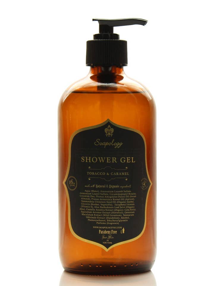 Shower Gel Tobacco & Caramel for wholesale by Soapology