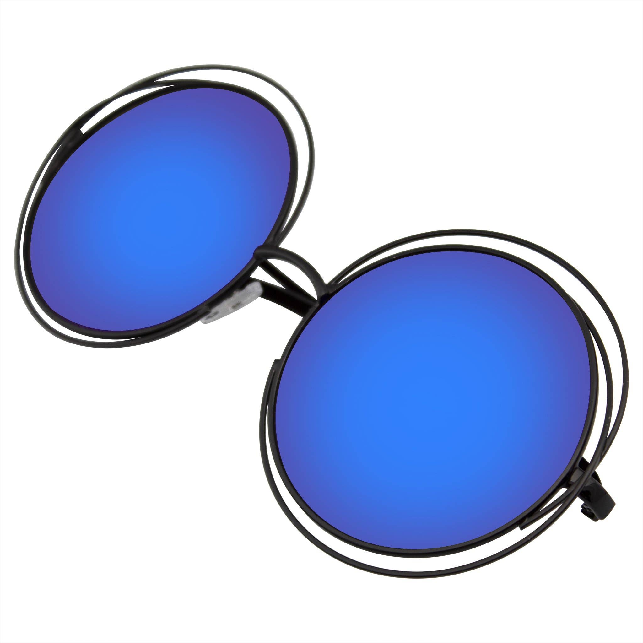 Emblem Eyewear - Wholesale Sunglasses - Women's - Round Sunglasses Double Wire Big Oversize Boho Circle Lens8