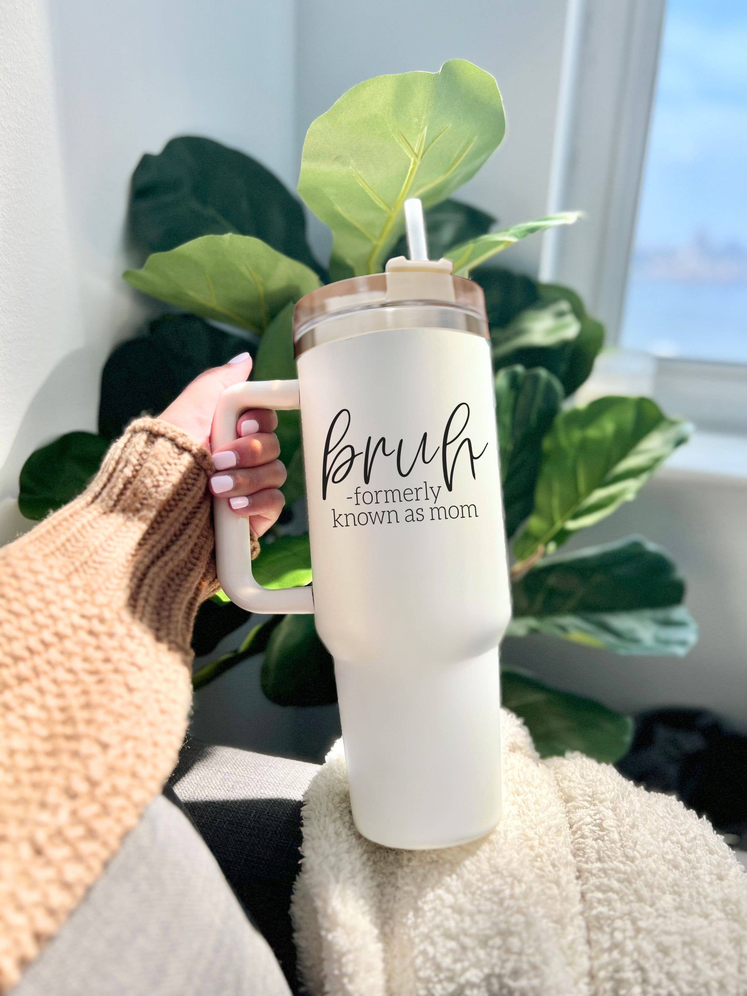 Gia Roma - Vendita all'ingrosso Bicchiere/tazza termica - Funny Mom Bicchiere regalo da 40 once con manici, tazze con coperchio55