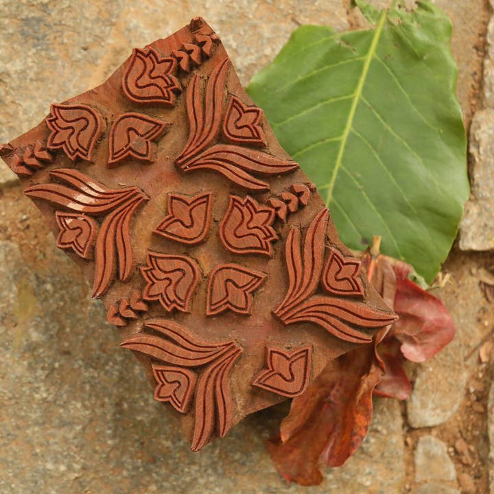 Florence Golden Block Printed Pillow Cover for wholesale by Ceto Home