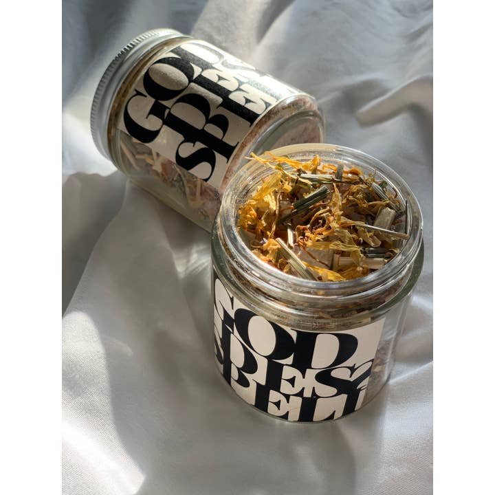 Veganistisch badzout +Yoni kruidenstoom - Goddess Spells voor wholesale door Love, Green