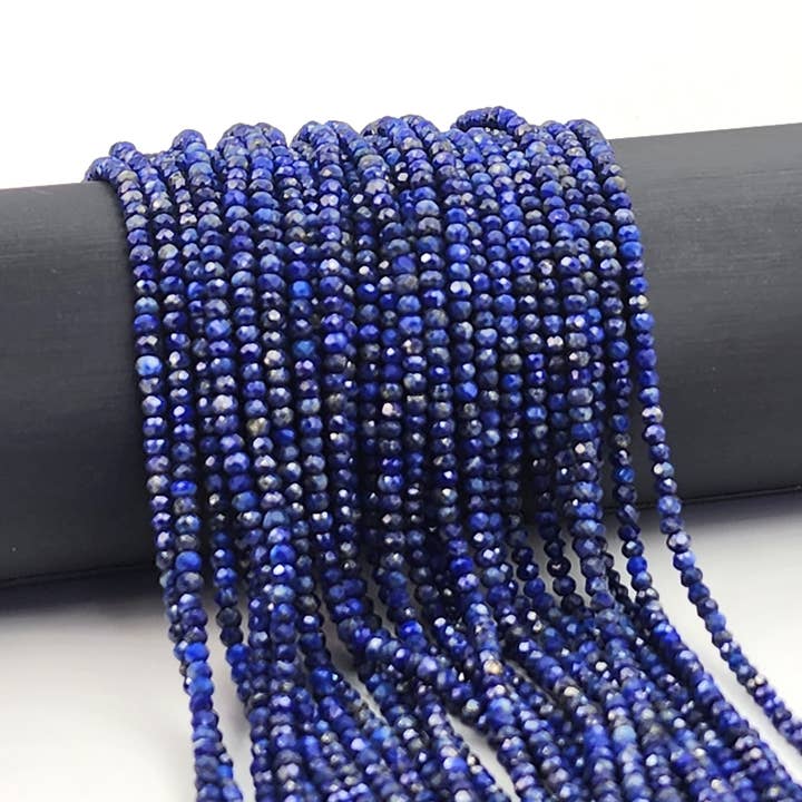 Natural Faceted Blue Lapis Lazuli Gemstone Beads PRP661#21 for wholesale by Beads Creation
