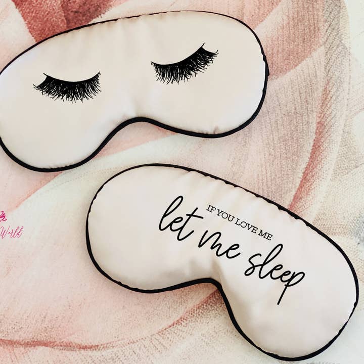 The Blissful – wholesale Sleep/eye mask – Inexpensive Personalized Party Sleep / Eye Mask for Birthday Box, Bridesmaid Proposal Set, Thank you gift, Wedding Favor Bag, Bridal Shower, Couple Set, Wedding Gift