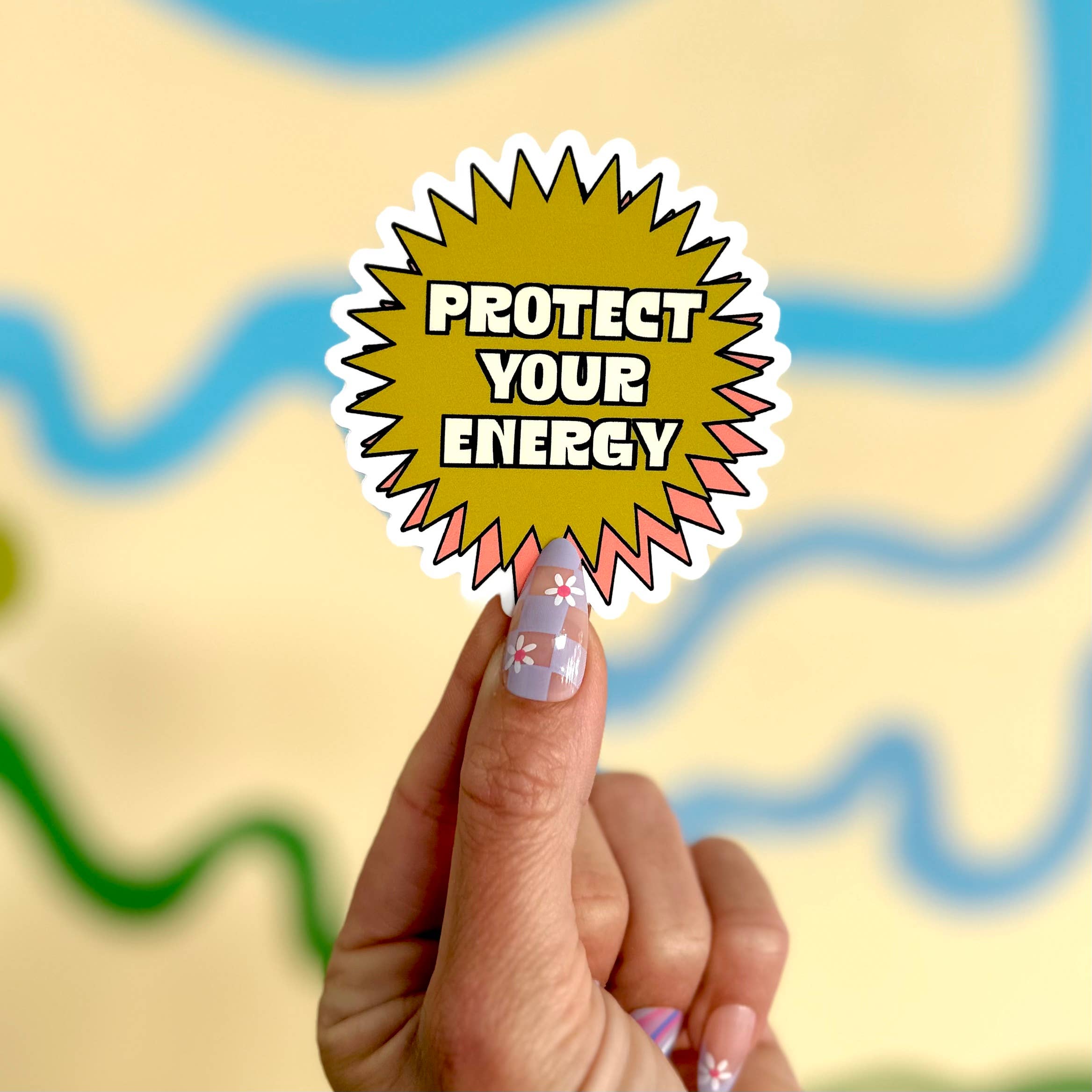 Charley Taylor Art - Wholesale Sticker - Bescherm uw Energy Y2K-sticker12